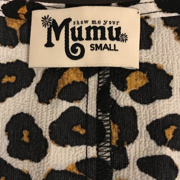 Show Me Your Mumu Cheetah Wrap Dress - Size Small - Picture 4 of 8